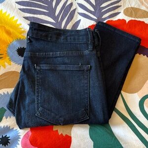Good American Blue Skinny Jeans with Rich Indigo Tone